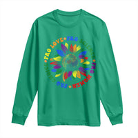Pro Choice Women Rights Long Sleeve Shirt Equal Rights Multicolored Flowers - Wonder Print Shop