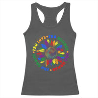 Pro Choice Women Rights Racerback Tank Top Equal Rights Multicolored Flowers - Wonder Print Shop