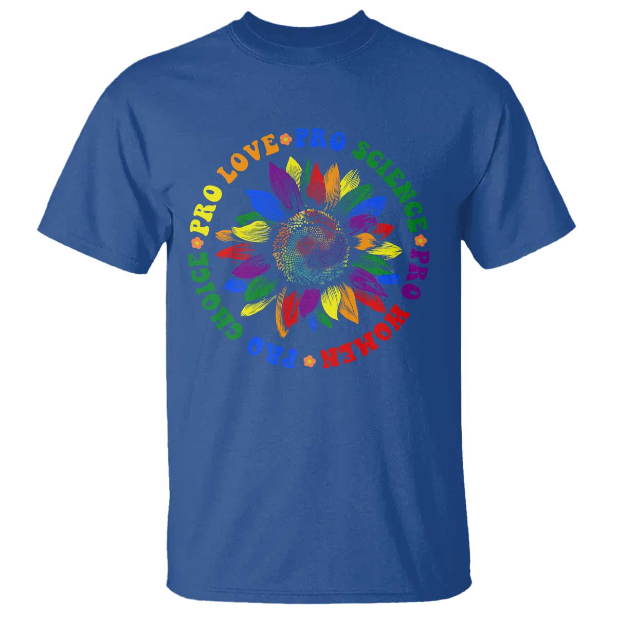 Pro Choice Women Rights T Shirt Equal Rights Multicolored Flowers - Wonder Print Shop