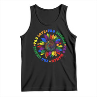 Pro Choice Women Rights Tank Top Equal Rights Multicolored Flowers - Wonder Print Shop