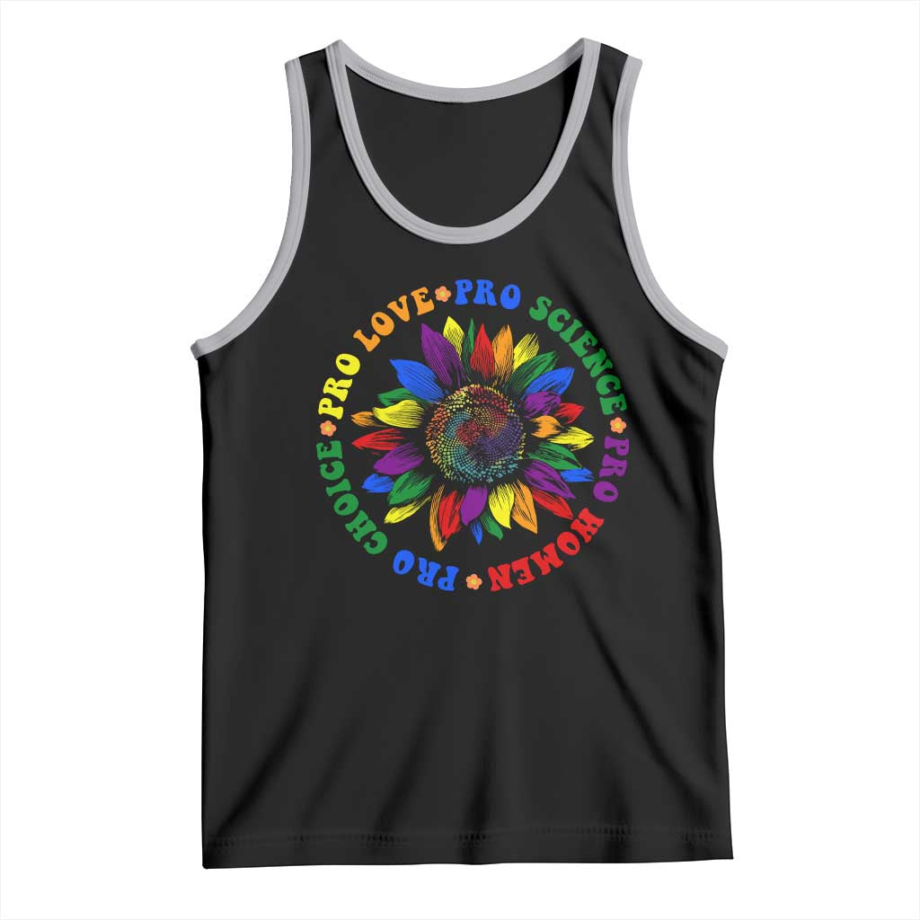 Pro Choice Women Rights Tank Top Equal Rights Multicolored Flowers - Wonder Print Shop