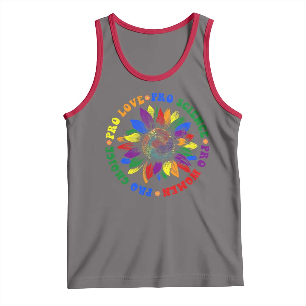 Pro Choice Women Rights Tank Top Equal Rights Multicolored Flowers - Wonder Print Shop