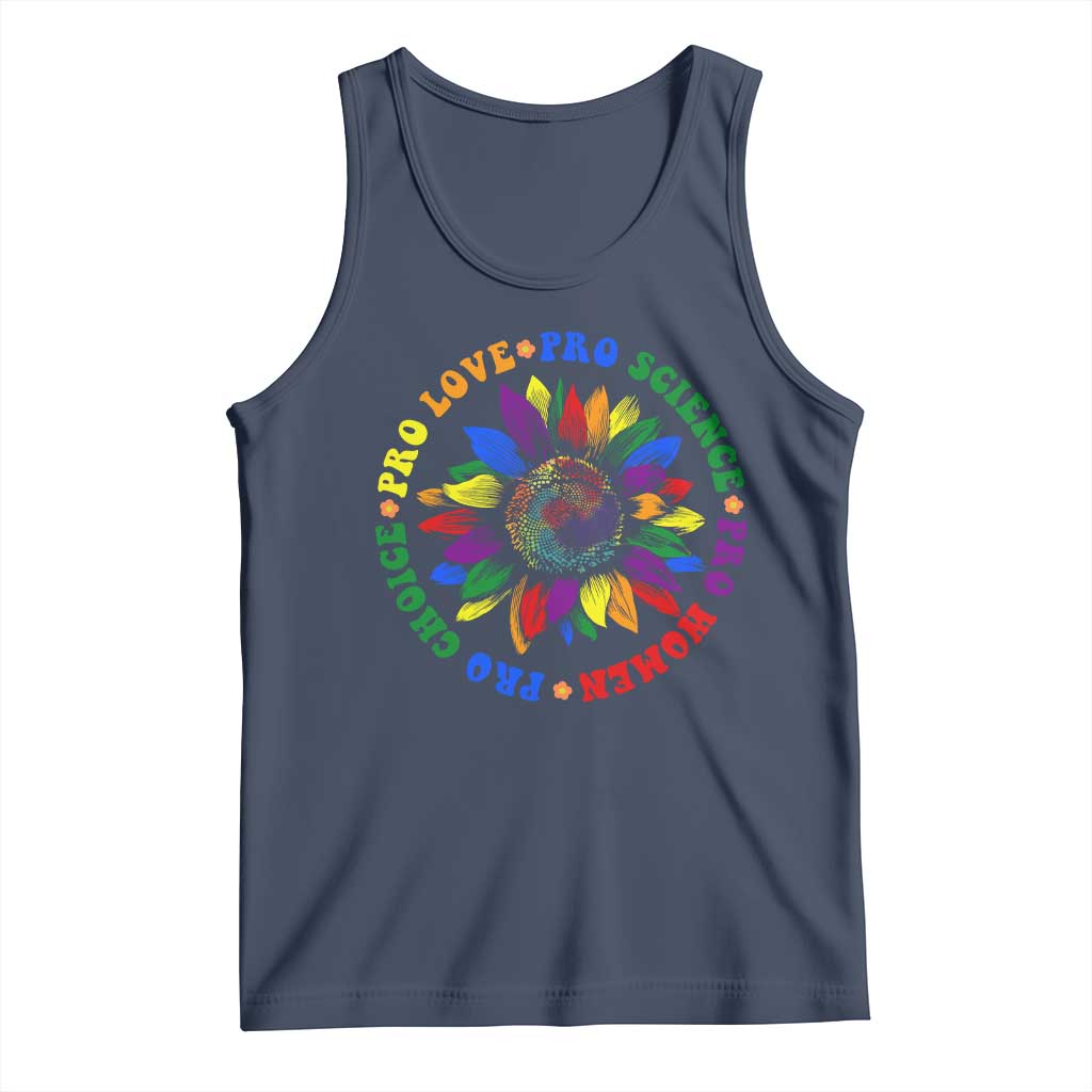 Pro Choice Women Rights Tank Top Equal Rights Multicolored Flowers - Wonder Print Shop