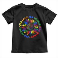 Pro Choice Women Rights Toddler T Shirt Equal Rights Multicolored Flowers - Wonder Print Shop