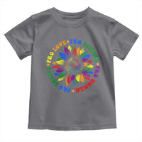 Pro Choice Women Rights Toddler T Shirt Equal Rights Multicolored Flowers - Wonder Print Shop