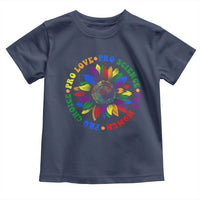 Pro Choice Women Rights Toddler T Shirt Equal Rights Multicolored Flowers - Wonder Print Shop