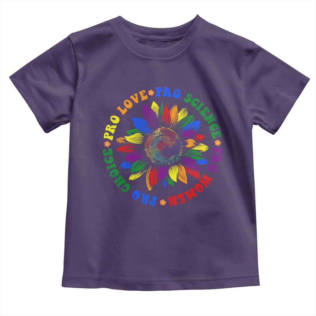 Pro Choice Women Rights Toddler T Shirt Equal Rights Multicolored Flowers - Wonder Print Shop