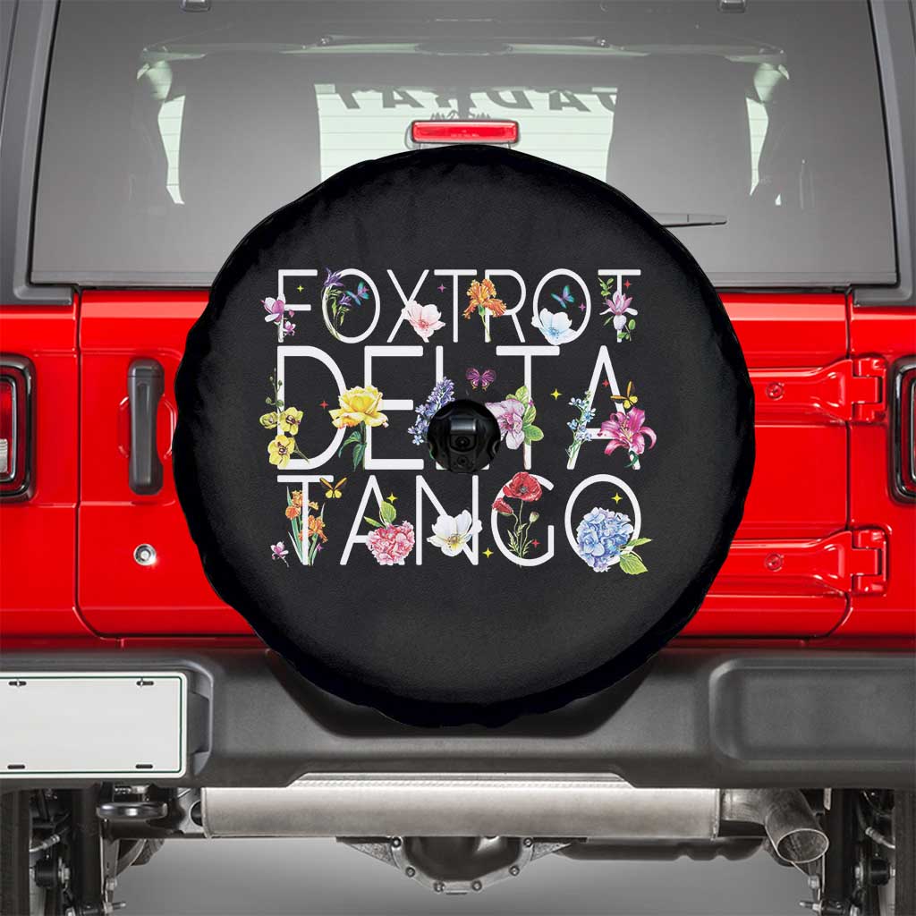 Subtle FDT Floral Spare Tire Cover Foxtrot Delta Tango Flower Resist