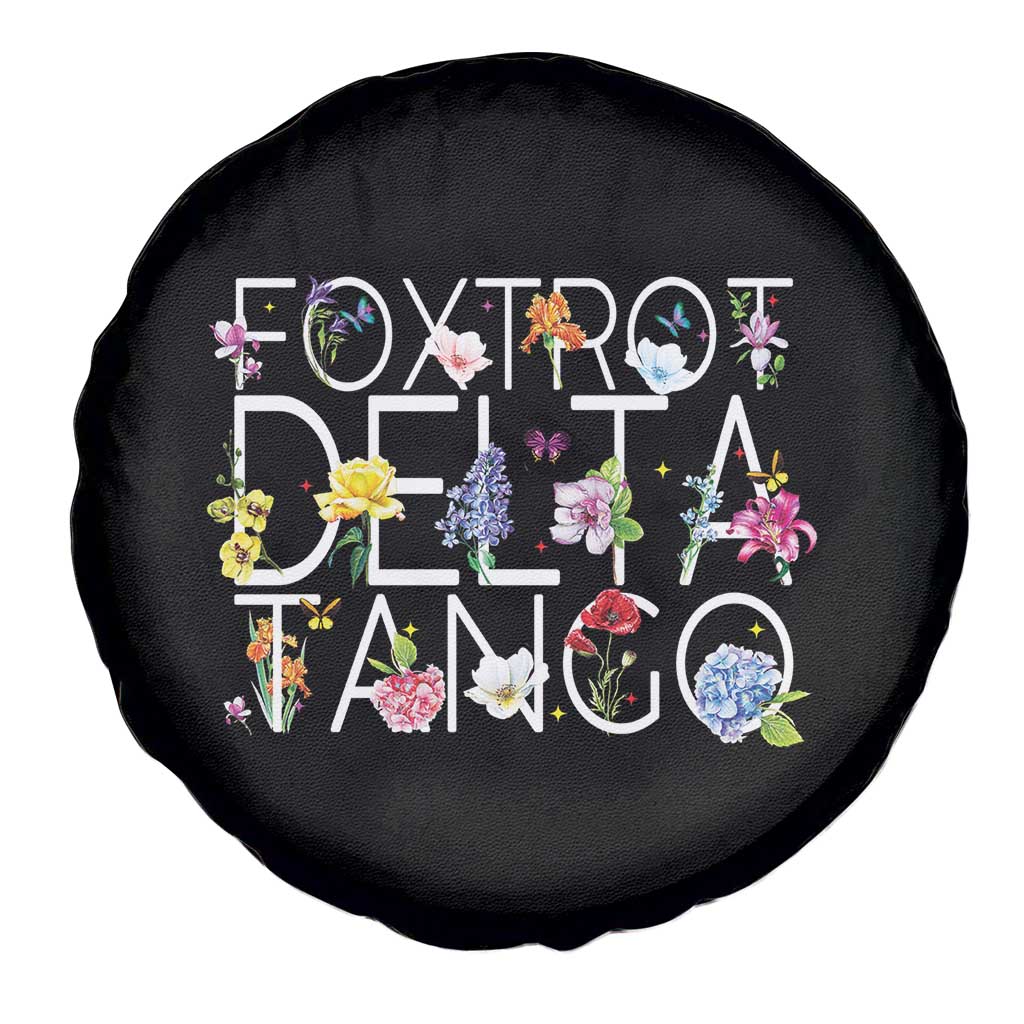 Subtle FDT Floral Spare Tire Cover Foxtrot Delta Tango Flower Resist