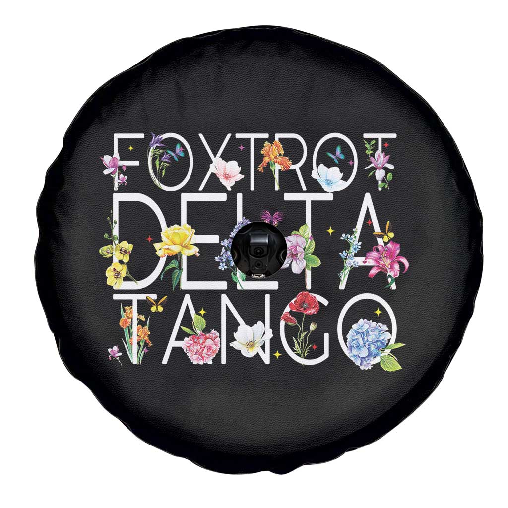 Subtle FDT Floral Spare Tire Cover Foxtrot Delta Tango Flower Resist