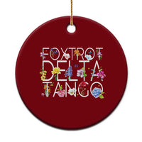 Subtle FDT Floral Ceramic Ornament Foxtrot Delta Tango Flower Resist