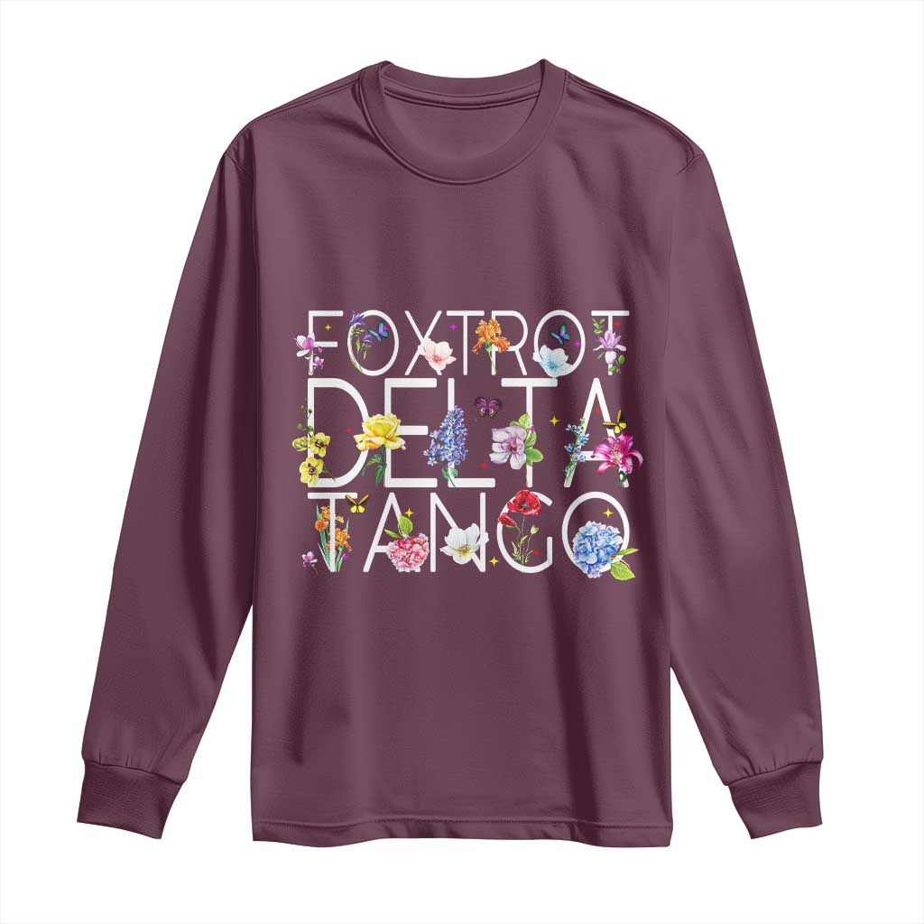 Subtle FDT Floral Long Sleeve Shirt Foxtrot Delta Tango Flower Resist