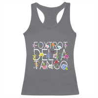 Subtle FDT Floral Racerback Tank Top Foxtrot Delta Tango Flower Resist