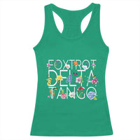 Subtle FDT Floral Racerback Tank Top Foxtrot Delta Tango Flower Resist