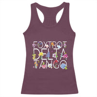Subtle FDT Floral Racerback Tank Top Foxtrot Delta Tango Flower Resist