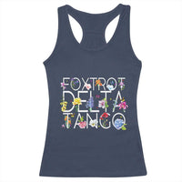 Subtle FDT Floral Racerback Tank Top Foxtrot Delta Tango Flower Resist