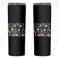 Subtle FDT Floral Skinny Tumbler Foxtrot Delta Tango Flower Resist