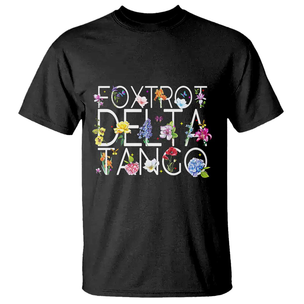 Subtle FDT Floral T Shirt Foxtrot Delta Tango Flower Resist