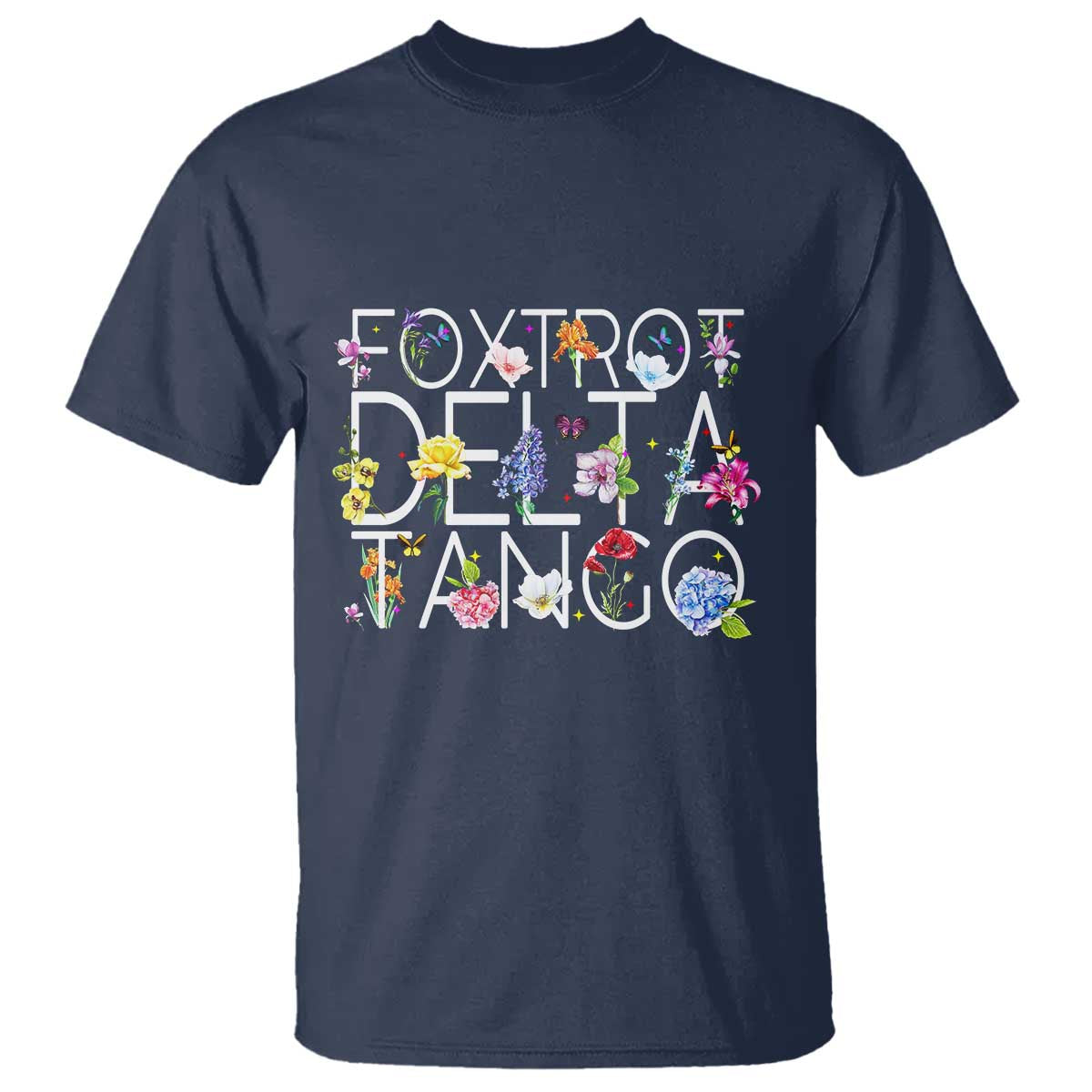 Subtle FDT Floral T Shirt Foxtrot Delta Tango Flower Resist