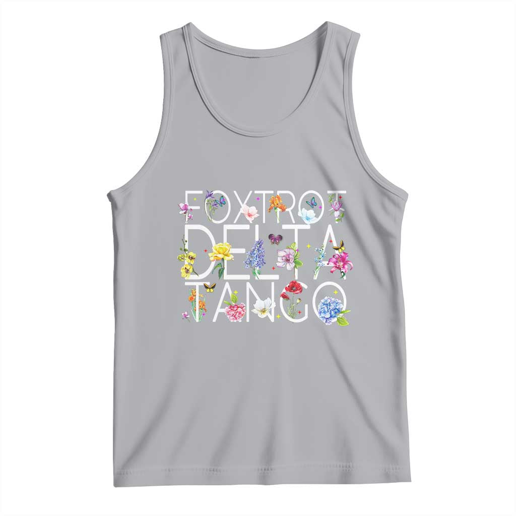 Subtle FDT Floral Tank Top Foxtrot Delta Tango Flower Resist