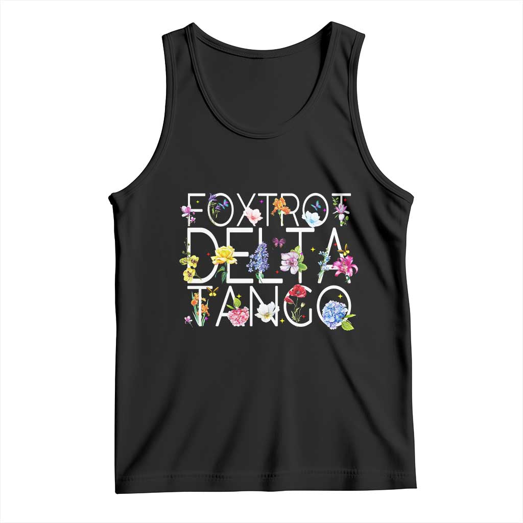 Subtle FDT Floral Tank Top Foxtrot Delta Tango Flower Resist
