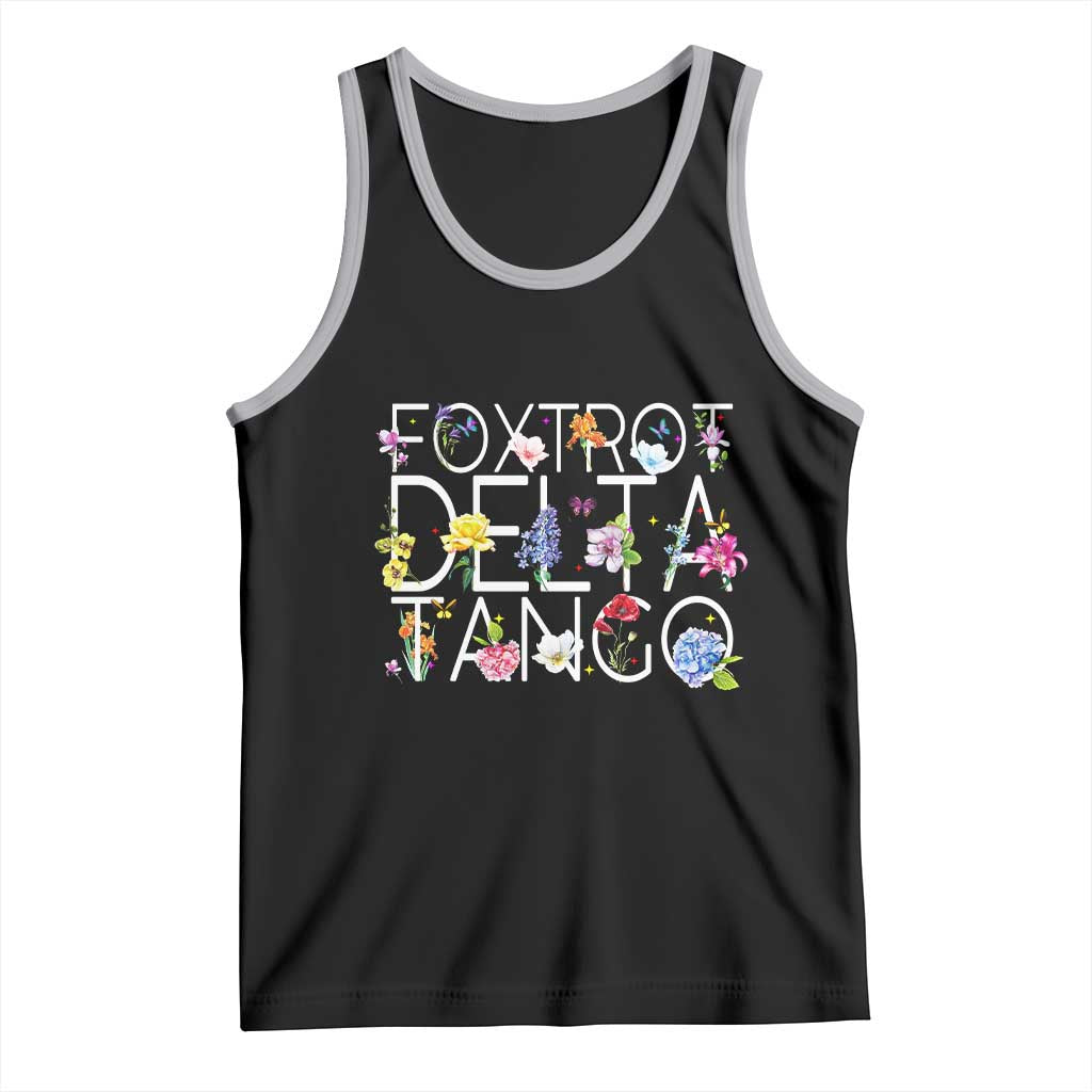 Subtle FDT Floral Tank Top Foxtrot Delta Tango Flower Resist