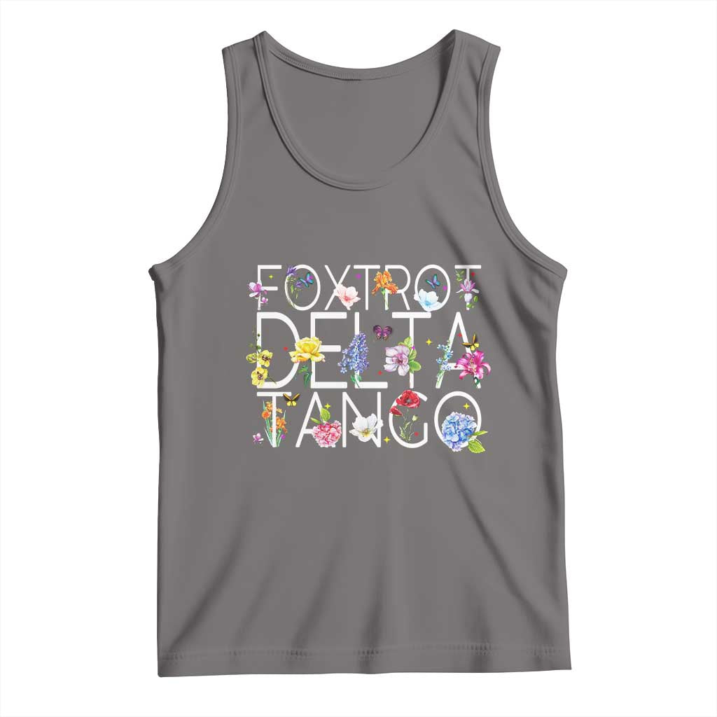 Subtle FDT Floral Tank Top Foxtrot Delta Tango Flower Resist
