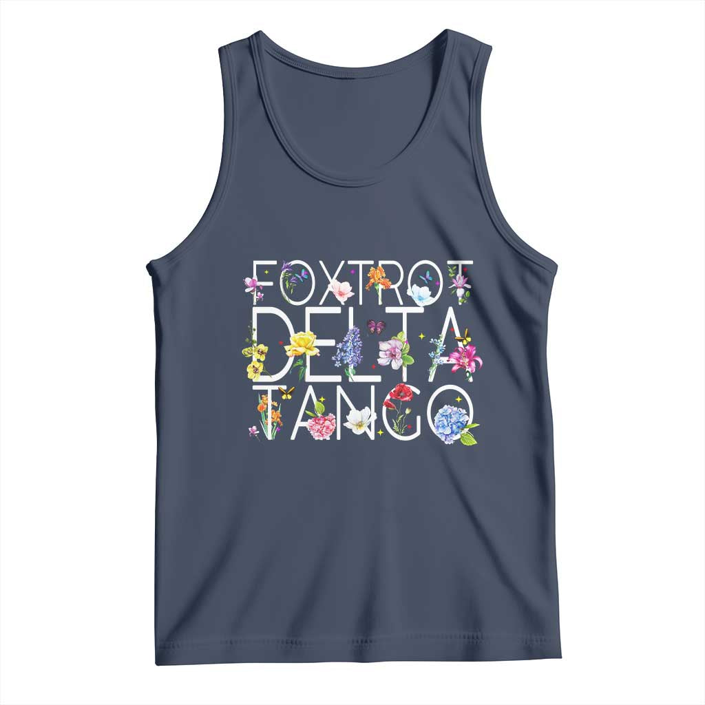 Subtle FDT Floral Tank Top Foxtrot Delta Tango Flower Resist