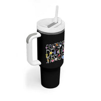 Subtle FDT Floral Tumbler With Handle Foxtrot Delta Tango Flower Resist
