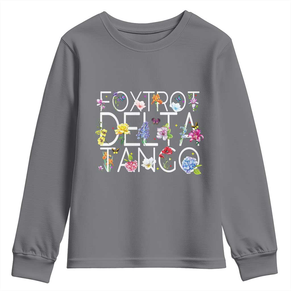 Subtle FDT Floral Youth Sweatshirt Foxtrot Delta Tango Flower Resist