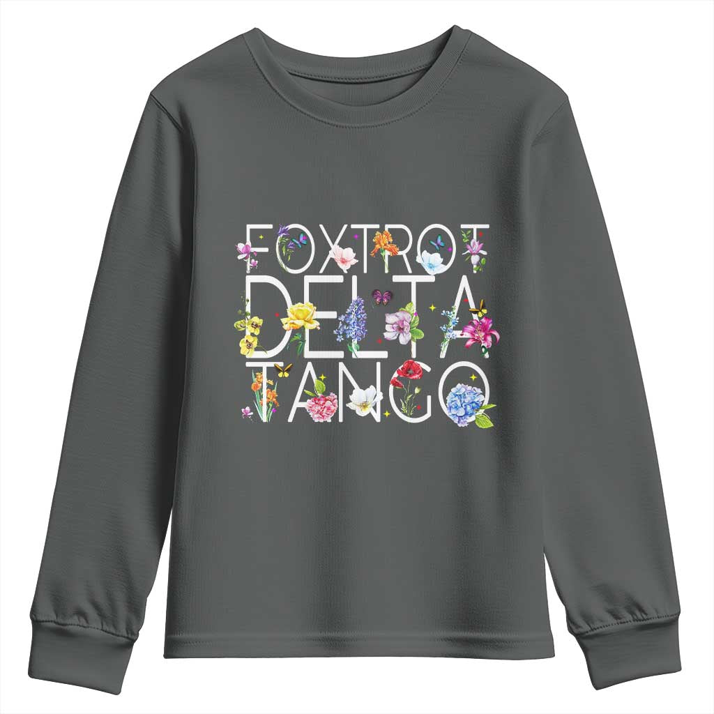 Subtle FDT Floral Youth Sweatshirt Foxtrot Delta Tango Flower Resist