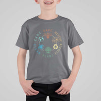 Earth Day Environment T Shirt For Kid Save Bees Rescue Animals Recycle Plastic