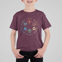 Earth Day Environment T Shirt For Kid Save Bees Rescue Animals Recycle Plastic