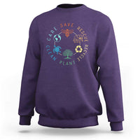 Earth Day Environment Sweatshirt Save Bees Rescue Animals Recycle Plastic
