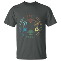 Earth Day Environment T Shirt Save Bees Rescue Animals Recycle Plastic