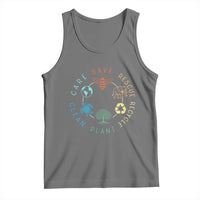 Earth Day Environment Tank Top Save Bees Rescue Animals Recycle Plastic