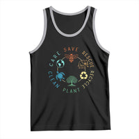 Earth Day Environment Tank Top Save Bees Rescue Animals Recycle Plastic