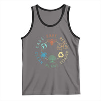 Earth Day Environment Tank Top Save Bees Rescue Animals Recycle Plastic