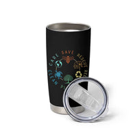 Earth Day Environment Tumbler Cup Save Bees Rescue Animals Recycle Plastic