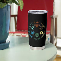 Earth Day Environment Tumbler Cup Save Bees Rescue Animals Recycle Plastic