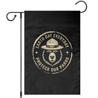 Earth Day Protect Our Parks Garden Flag Vintage Retro Bear