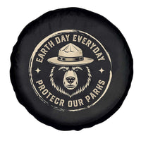 Earth Day Protect Our Parks Spare Tire Cover Vintage Retro Bear