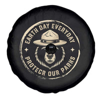 Earth Day Protect Our Parks Spare Tire Cover Vintage Retro Bear