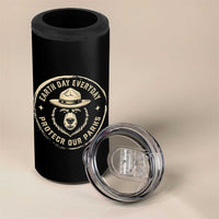 Earth Day Protect Our Parks 4 in 1 Can Cooler Tumbler Vintage Retro Bear