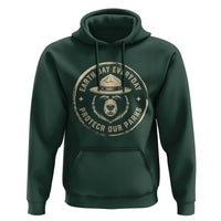 Earth Day Protect Our Parks Hoodie Vintage Retro Bear