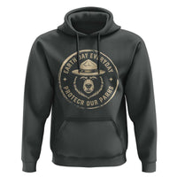 Earth Day Protect Our Parks Hoodie Vintage Retro Bear