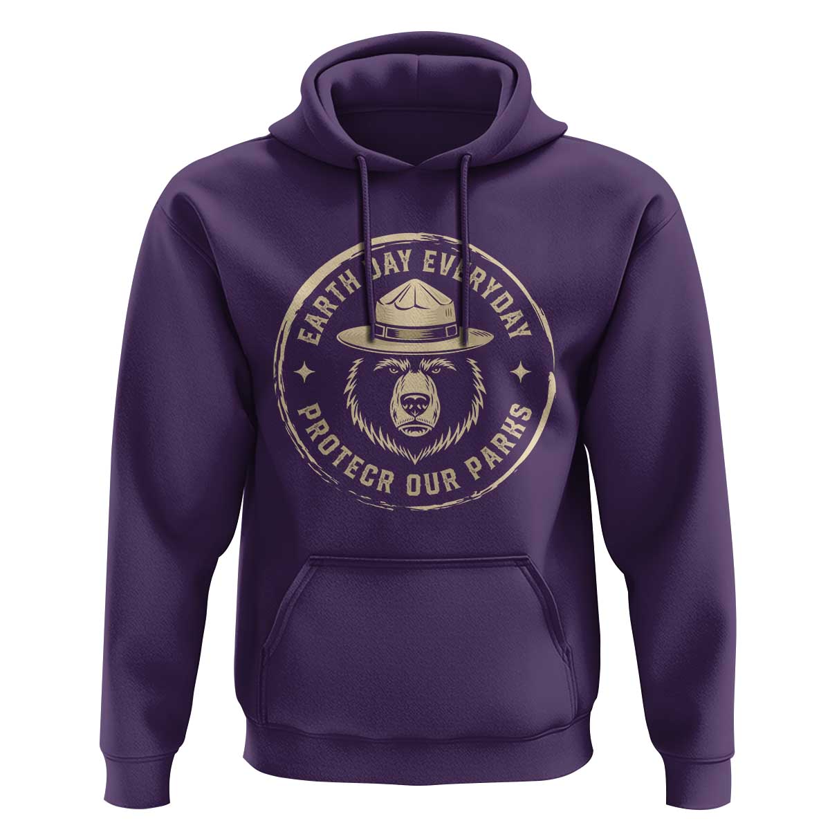 Earth Day Protect Our Parks Hoodie Vintage Retro Bear