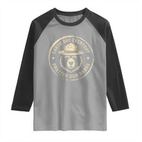 Earth Day Protect Our Parks Raglan Shirt Vintage Retro Bear