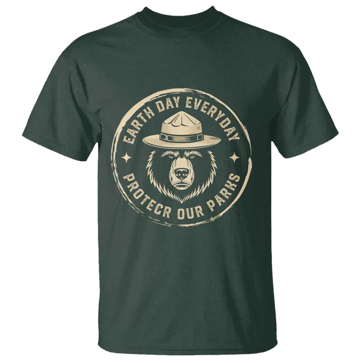 Earth Day Protect Our Parks T Shirt Vintage Retro Bear