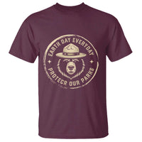 Earth Day Protect Our Parks T Shirt Vintage Retro Bear